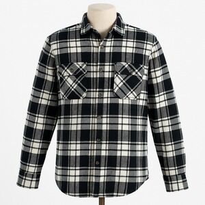 Jachs Mens XL Heritage Flannel Shirt Classic‎ Plaid Outdoor Workwear Modern